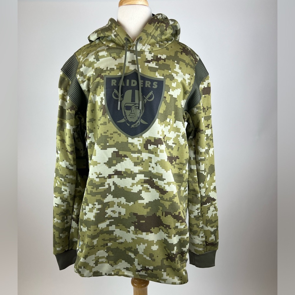Nike Las Vegas Raiders NKQ6-10P5 Salute To Service Hoodie 2021 Mens Sz M